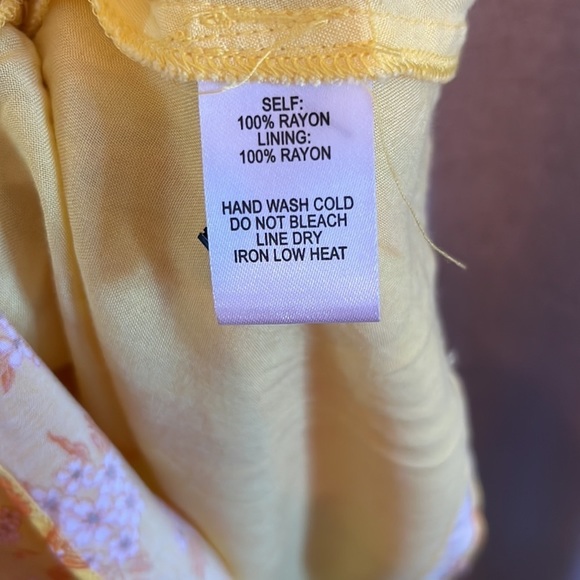 Lulus Yellow Floral Flirty Dress Size XS - Picture 4 of 5